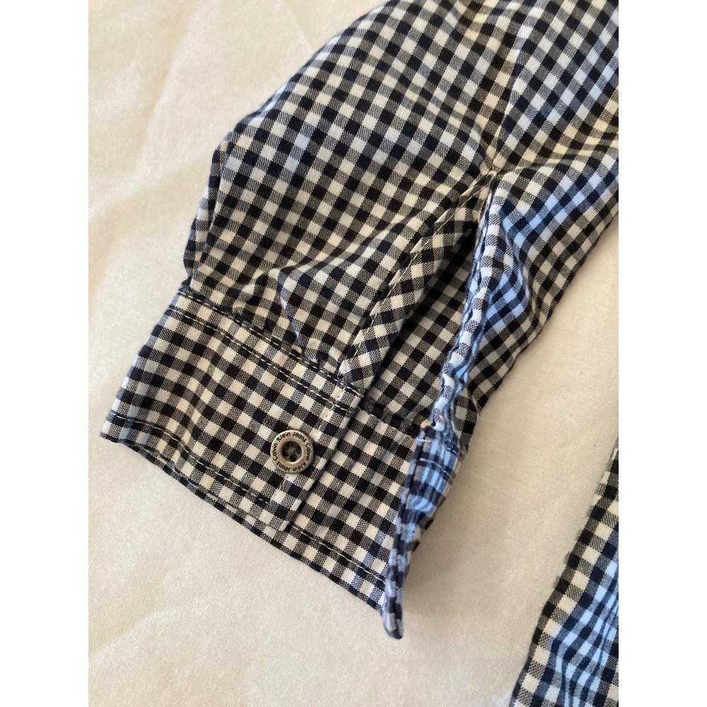 Calvin Klein Jeans Button Down‎ Shirt Gingham Check Long Sleeve 4T - Picture 7 of 9
